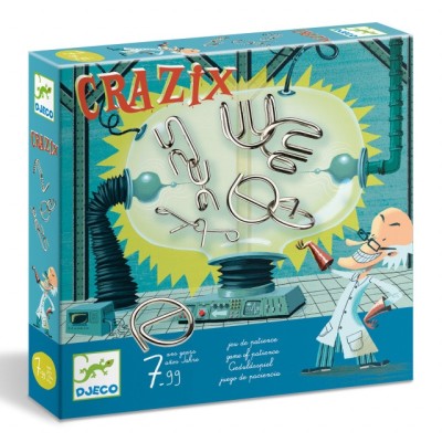 Joc de logica Crazix 6 jocuri metalice, Djeco foto