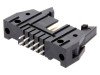Soclu IDC Tată 10 PIN Drept cu Ejector Aurit 2.54mm, TE Connectivity