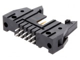 Soclu IDC Tată 10 PIN Drept cu Ejector Aurit 2.54mm, TE Connectivity