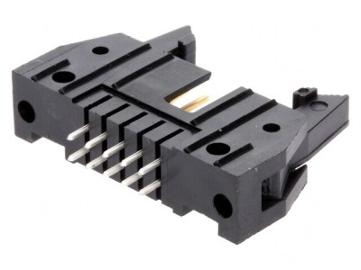 Soclu IDC Tată 10 PIN Drept cu Ejector Aurit 2.54mm foto