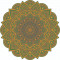 Sticker decorativ, Mandala , Verde, 60 cm, 4867ST