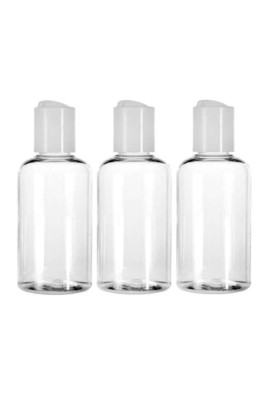 Set sticle de călătorie, 3 bucăți, transparente, 80 ml foto