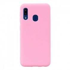 Husa silicon Samsung Galaxy A20e , Pink + Folie sticla securizata Samsung Galaxy A20e Full, Antisoc, TPU, Viceversa foto