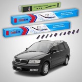 Cumpara ieftin Ștergătoare Mitsubishi Space Wagon III (N8_W, N9_W) 1998-2004 | Set Față și Spate Flat Premium &ndash; TeamCar&reg;