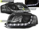 Faruri sport DAYLIGHT Audi A3 8P look negru cu lupa NOU