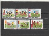 ROMANIA 1986 LP 1157 TURNEUL FINAL C.M. FOTBAL MEXIC 1986 SERIE MNH