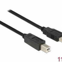 Cablu USB 2.0 A la tip B imprimanta activ 11m T-T, Delock 82915