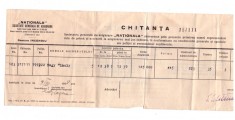 Chitanta Societatea Generala de Asigurare Nationala, ramura incendiu, 1938