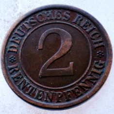 7.707 GERMANIA WEIMAR 2 RENTENPFENNIG 1924 J