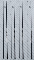SET 4 Lansete carbon Robinhan Super Point Carp SLIM 3,90M 3,75Lbs 2 tronsoane