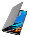 Husa Xiaomi Redmi Note 9T + stylus, Universala, Negru, Piele Ecologica