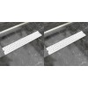 VidaXL Rigolă liniară de duș 2 buc. 630x140 mm, oțel inoxidabil, bule