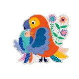 Puzzle tactil din lemn - Jungla | Avenir
