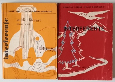 INTERFERENTE , STUDII LITERARE , POEZIE , PROZA , VOLUMELE I - II , 1972 - 1979 foto