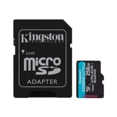 KINGSTON 256GB microSDXC Canvas Go Plus Gen4 200MB s A2 U3 V30 Card + Adapter SDCG4 256GB (timbru verde 0.03 lei)