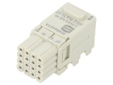 Conector HDC mamă Han-Modular Domino 16 PIN 1 Modul