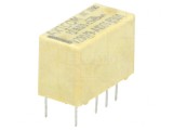 Releu electromagnetic DPDT 5VDC 2A 125VAC THT