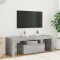 vidaXL Comodă TV cu lumini LED, gri sonoma, 120x35x40 cm