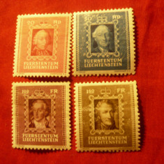 Serie Liechtenstein 1942 - Personalitati , 4 val.