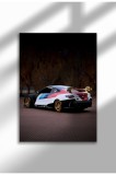 Poster p&acirc;nză ne&icirc;nrămat cu supermașină - Imprimare digitală - M4 GT3 04 | A4 (21 x 29.7 cm)