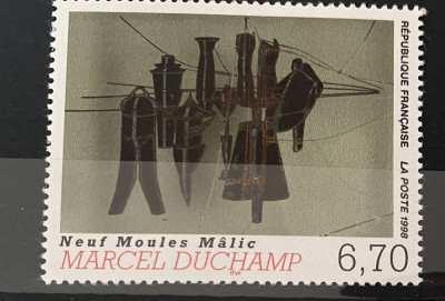 PC313 - Franta 1998 Arta/ Pictura Marcel Duchamp, serie MNH, 1v foto