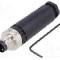 Conector M8, 3 pini, clasa etanseitate IP67, BULGIN - PXPPAM08FIM03AST