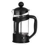 Infuzor Cafea, Filtru Incorporat, Capacitate 0,35 L, Sticlă Termorezistentă, Negru, Oem