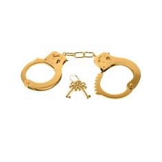 Catuse metalice de lux, din metal auriu FETISH FANTASY GOLD METAL CUFFS