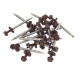 Suruburi Autoforante Cap Hexagonal 4.8x50mm Maro RAL 8017- 100 buc/cutie