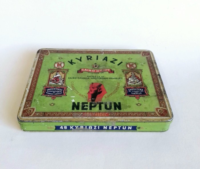 Cutie de tigari marca Kiriazi, fondata in 1873