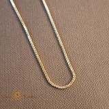 Cumpara ieftin Lantisor tip sarpe placat cu aur de 14 Karate - 50 cm