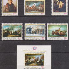 ROMANIA 1976 - Bicentenarul Revolutiei Americane - Set Complet MNH