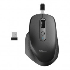 Mouse Ozaa Trust, 1200-2400 dpi, 6 butoane, Wireless, Negru foto