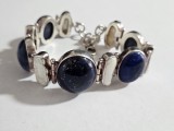 Bratara argint cu lapis lazuli si sidef #2169