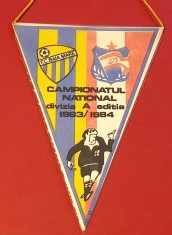 Fanion meci fotbal FC BAIA MARE - DINAMO BUCURESTI (div. A sezonul 1983/1984)