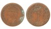 Ceylon 1943 - 1 cent, circulata