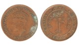 Ceylon 1943 - 1 cent, circulata