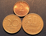 Lot monede Bulgaria - 2, 20, 50 stotinki, Europa