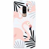 Husa silicon pentru Samsung S9 Plus, Flamingo