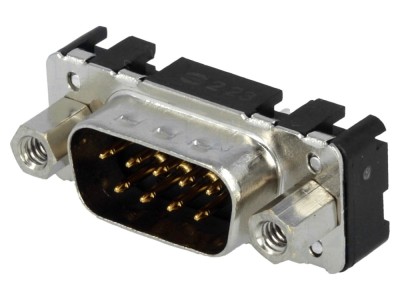Conector D-Sub 9-Pin tată drept THT foto