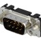 Conector D-Sub 9-Pin tată drept THT