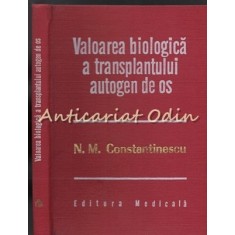 Valoarea Biologica A Transplantului Autogen De Os - N. M. Constantinescu