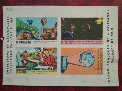 Viniete-Inventii si descoperiri-supliment Vaillant Nr.567 foto