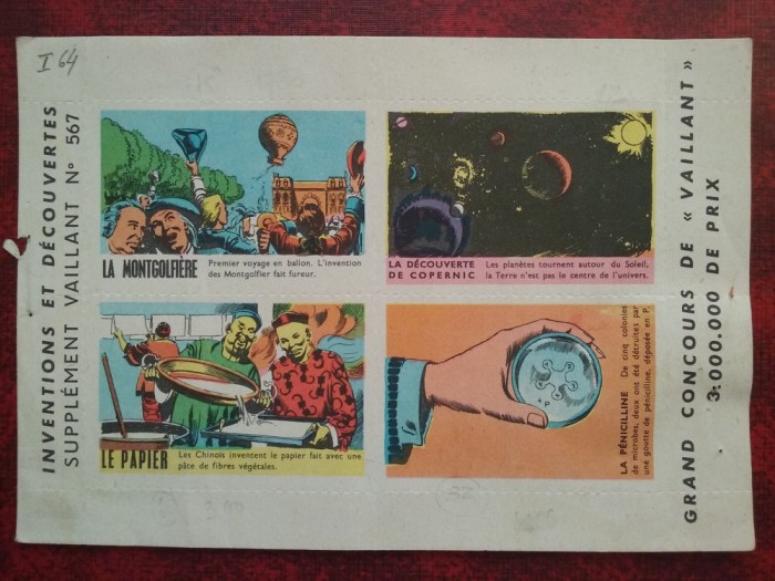 Viniete-Inventii si descoperiri-supliment Vaillant Nr.567