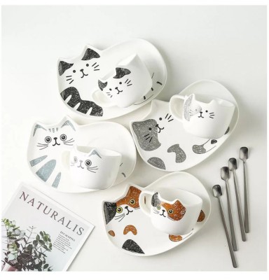 Set 4 Cesti cu platouri si lingurite, CAT foto