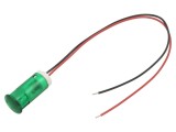 Lampă de control LED verde &Oslash;12mm, 12V DC, APEM