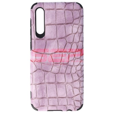 Toc TPU Leather Crocodile Samsung Galaxy A50 Lavender foto