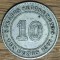 Straits Settlements - moneda de colectie argint - 10 cents 1900 - Regina Victoria tanara - impecabila !
