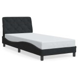 Cumpara ieftin Cadru de pat fara saltea, negru, 80x200 cm, catifea