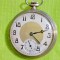 D268-C-Ceas buzunar barbat argint ART DECO Elvetia 1920 functional mecanismANKER